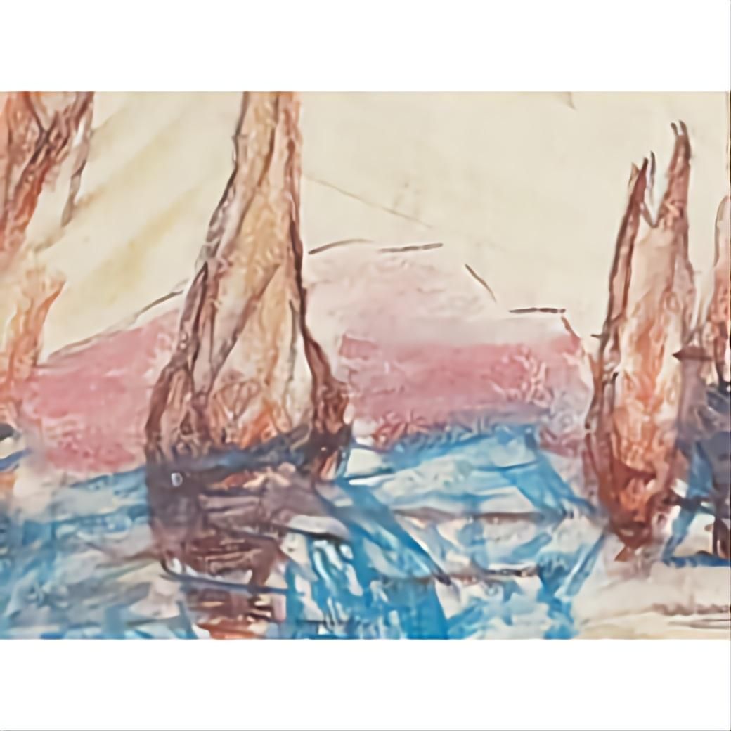 Bernadette Van Baarsen 'Saint Jean No.5' Contemporary Fauvist Pastel.2022 photo buy