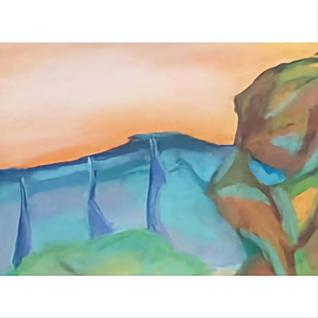 Bernadette Van Baarsen 'Cancan B'. Contemporary Fauvist Pastel Landscape.2023 photo 466.0