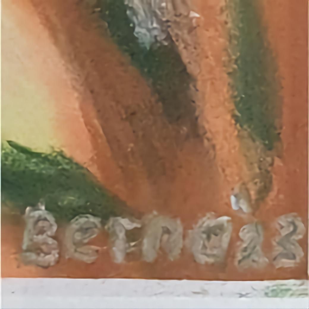 Bernadette Van Baarsen 'Cancan B'. Contemporary Fauvist Pastel Landscape.2023 photo vintage