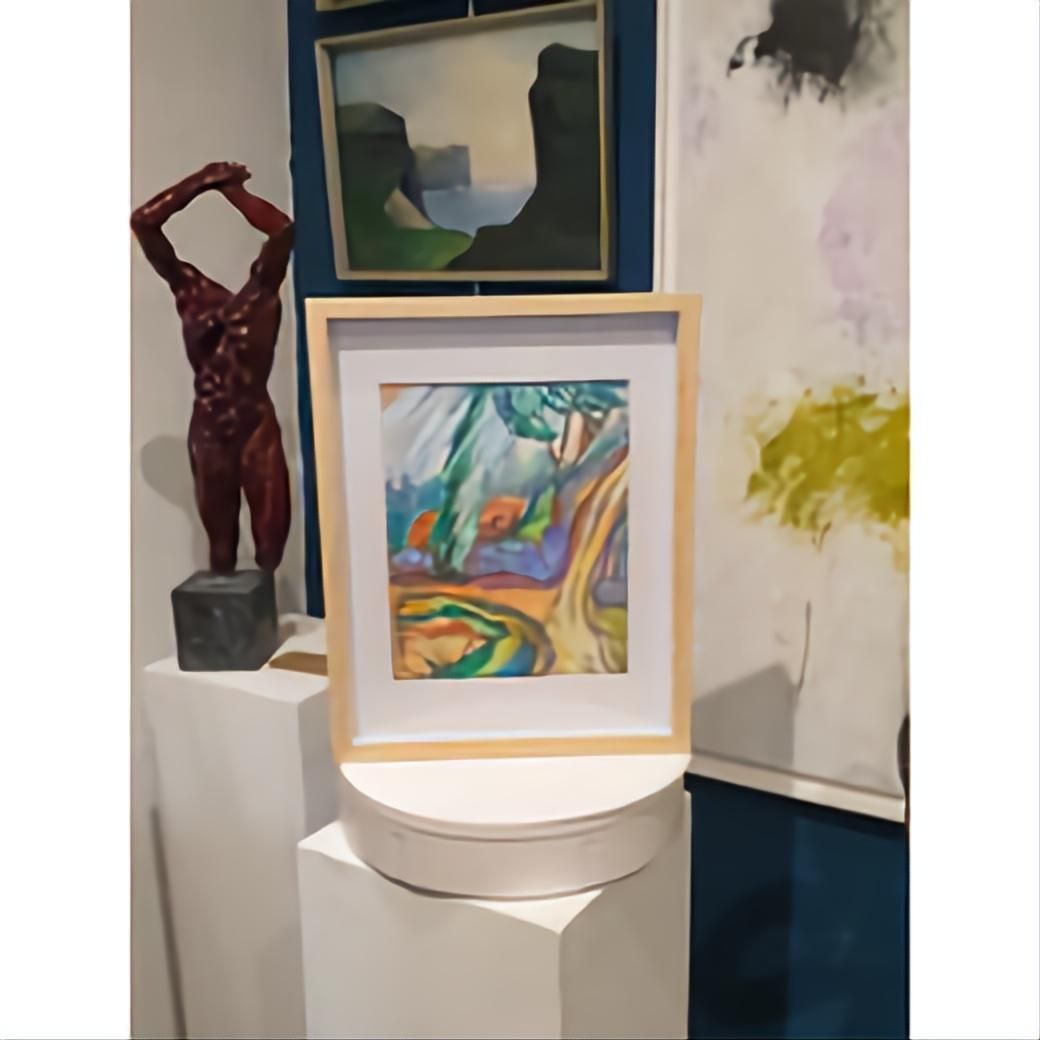 photo for sale Bernadette Van Baarsen 'Le Petit Chemin'. Contemporary Fauvist Pastel Of A Provençal Landscape.2023
