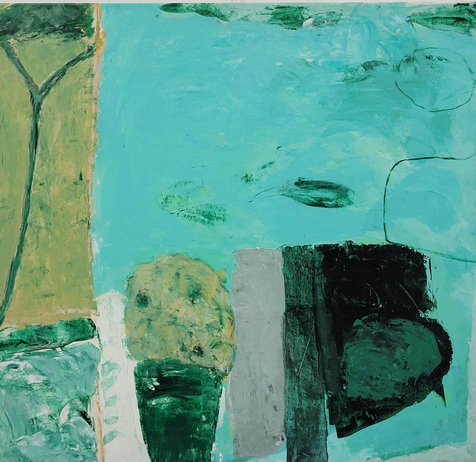 Christian Manoury Contemporary Abstract Expressionist Color Field Landscape, Les Champs Vi2021