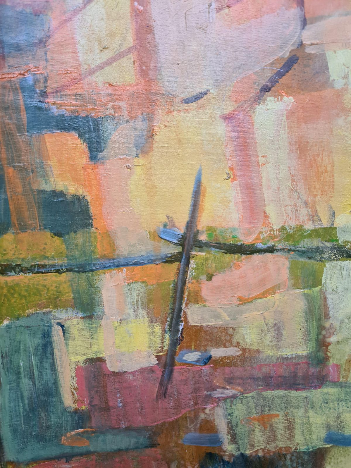 G Ricardmodern French Cubist Landscape. photo for sale