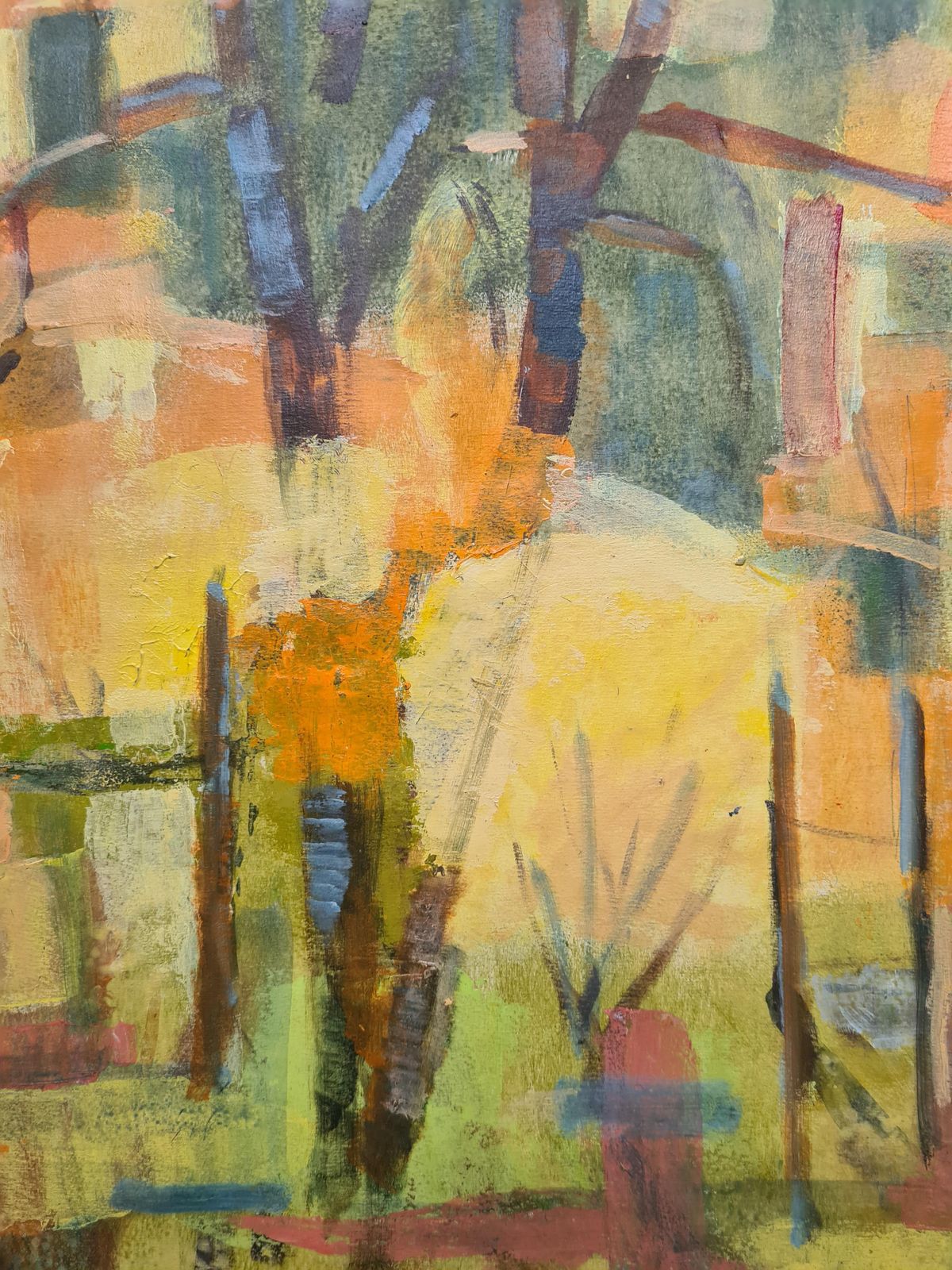 G Ricardmodern French Cubist Landscape. photo Art