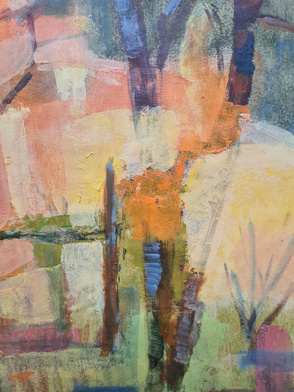 G Ricardmodern French Cubist Landscape. photo buy