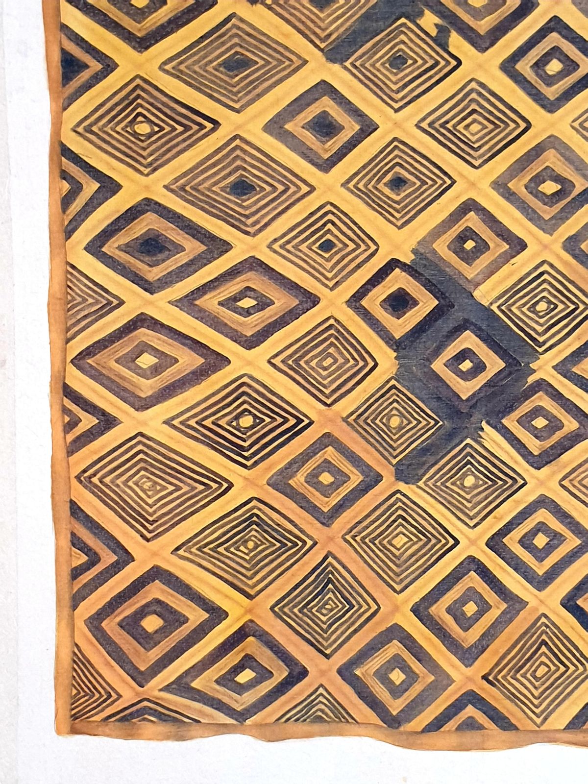 La Roche Laffitte, Painting Of An Antique Caucasian 'Kuba' Tribal Item, Watercolour On Silk photo for sale