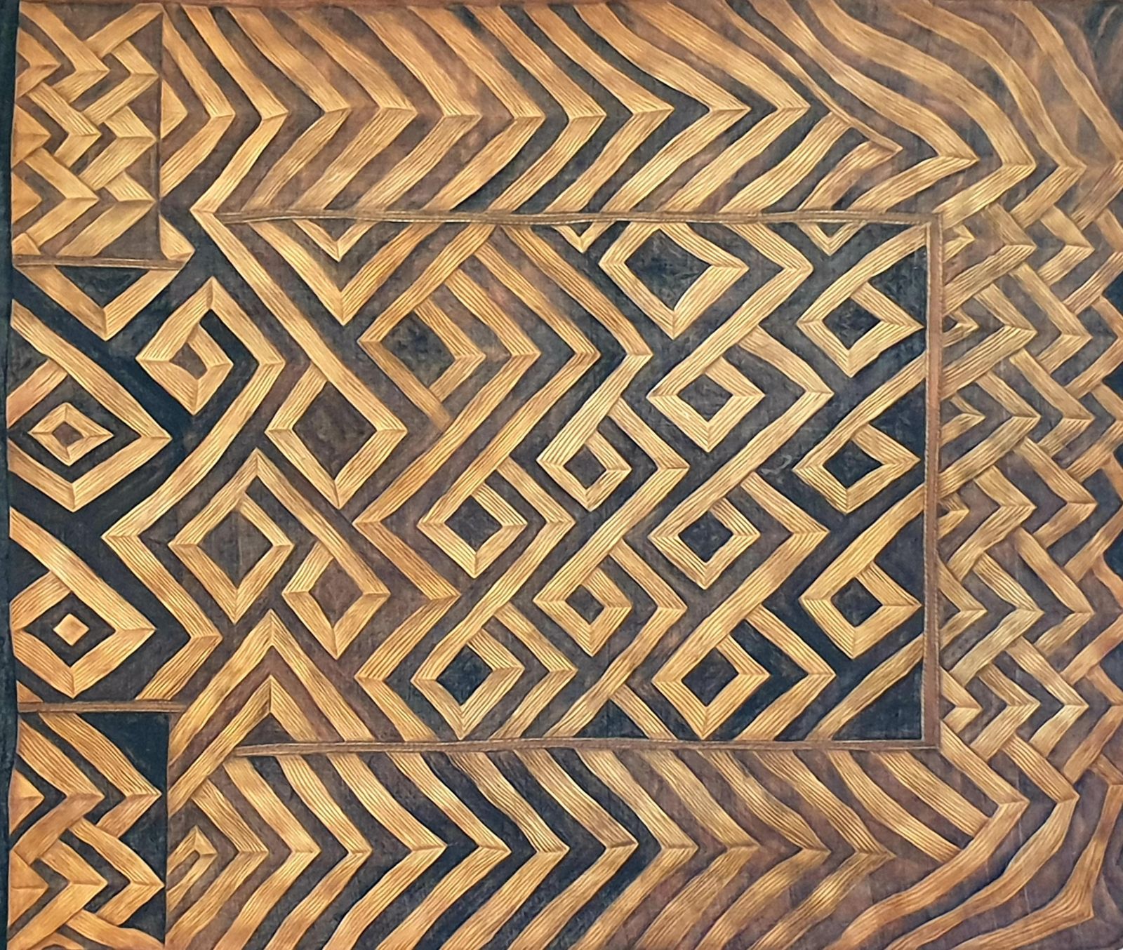 La Roche Laffitte, Painting Of An Antique Caucasian 'Kuba' Tribal Item, Watercolour On Silk photo furniture