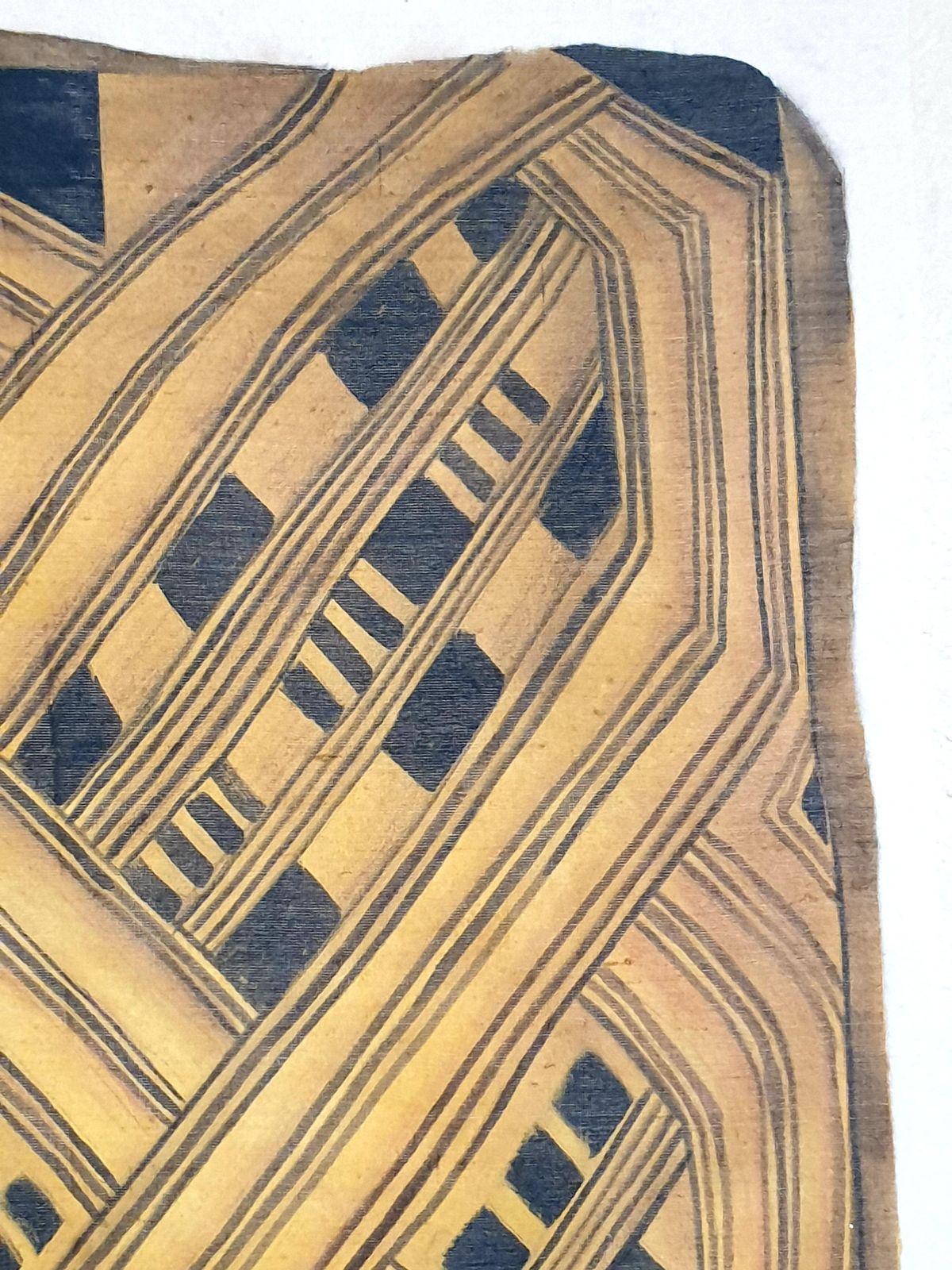 La Roche Laffitte, Painting Of An Antique Caucasian 'Kuba' Tribal Item, Watercolour On Silk photo buy