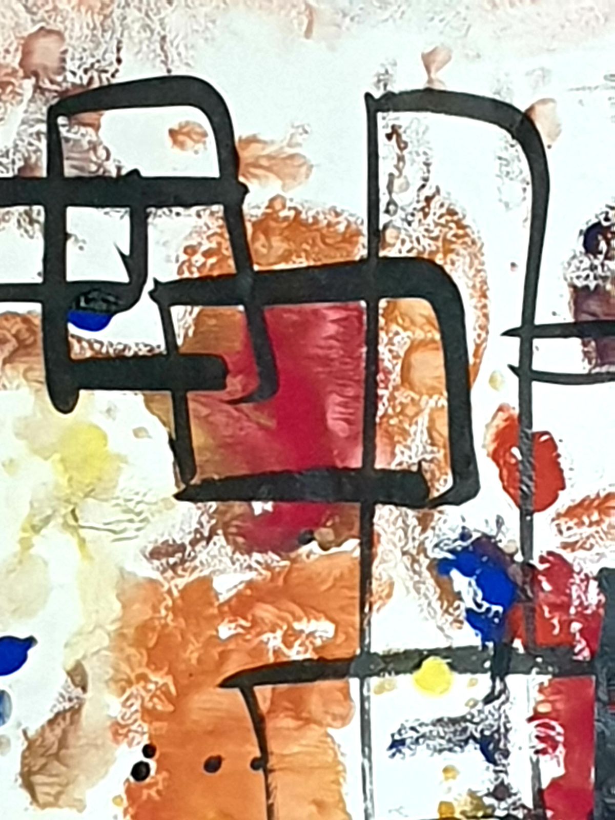 Abstract Expressionist Belgian Gouache On Paper, 1970s By André Pierard photo vinterior
