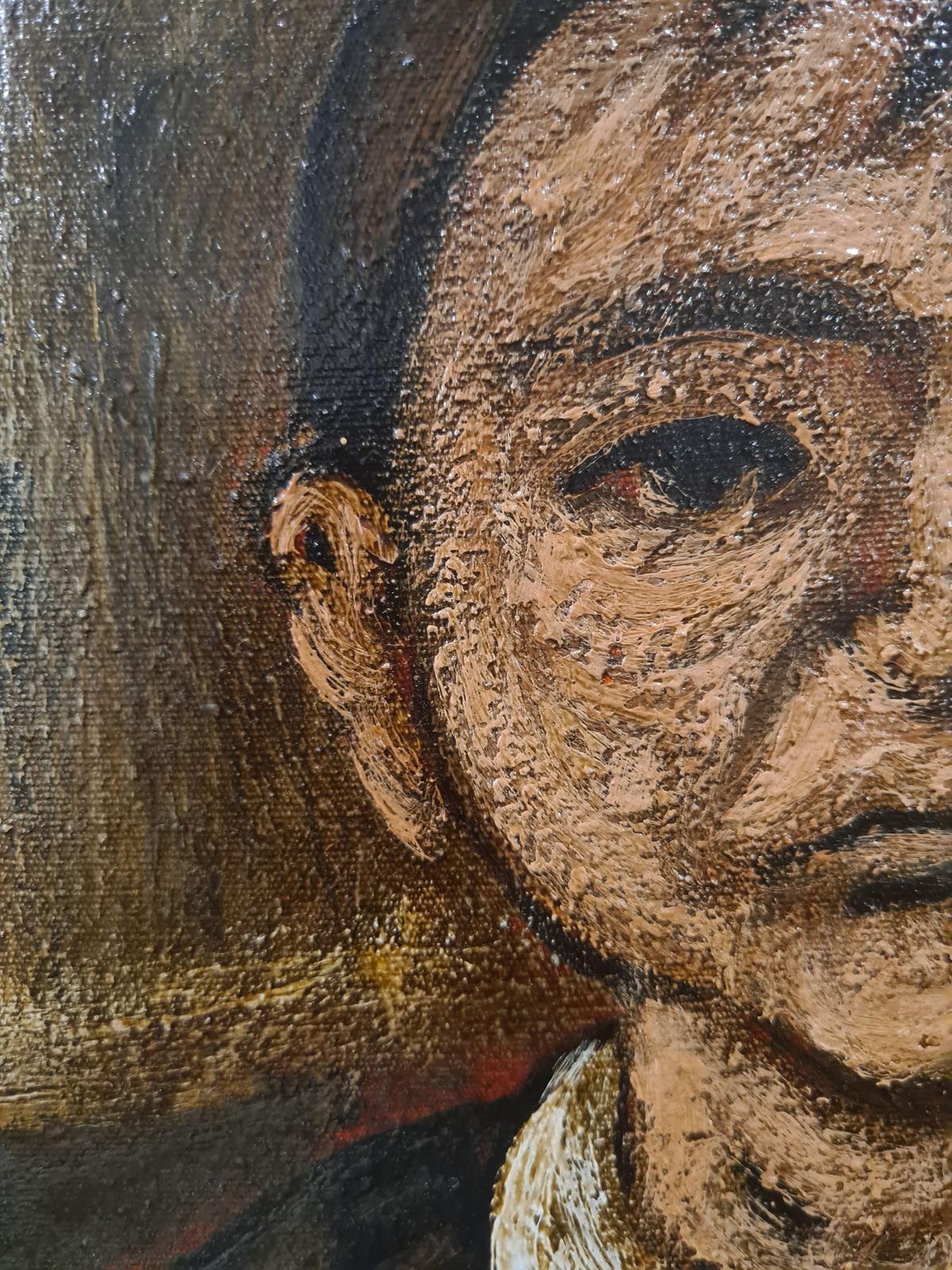 Art Stuart Mackenzie, 'Him', A Large Glasgow School Oil Painting Portrait On Canvas. 1990s photo