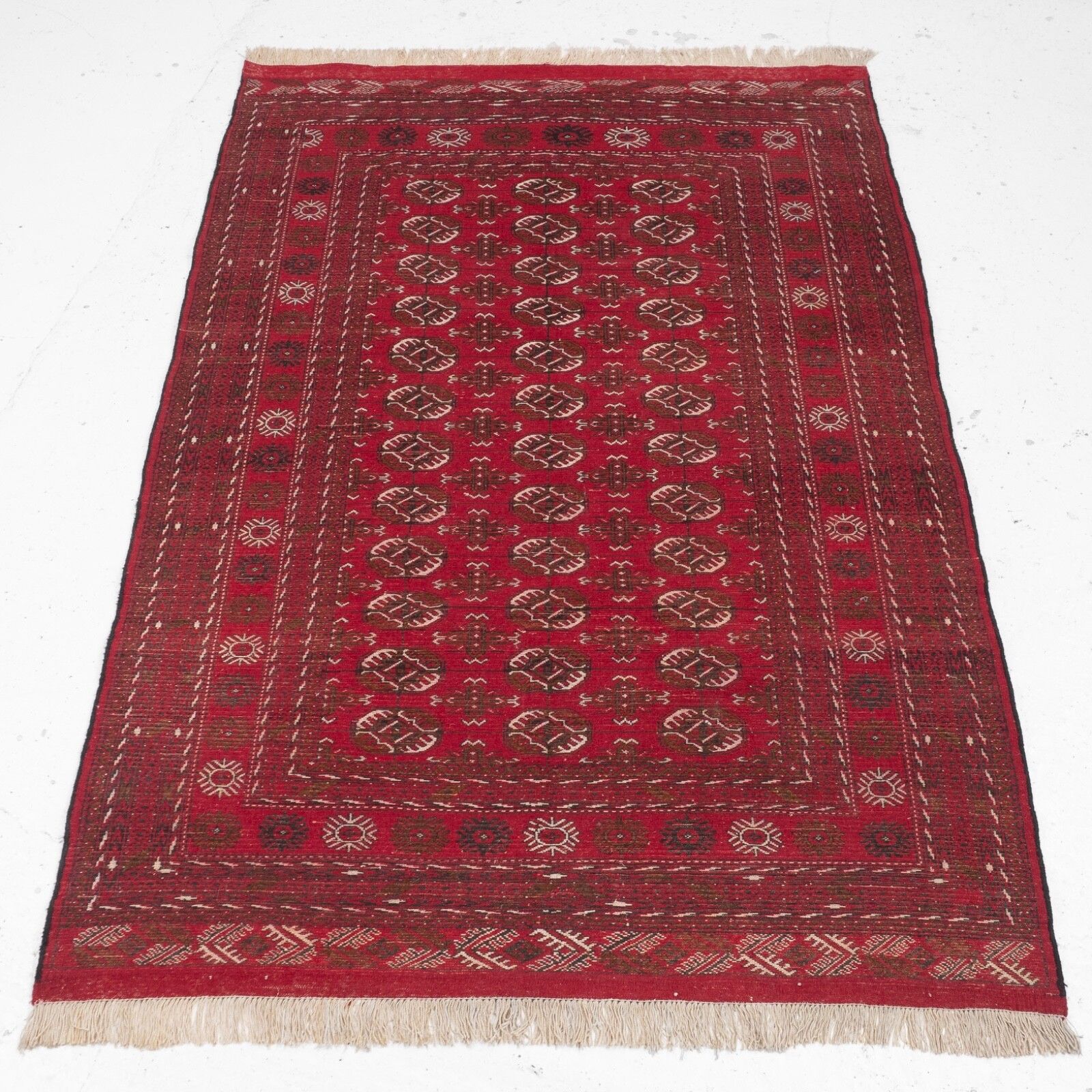 239.0 Turkmen Tekke Handwoven Rug Mid Late C.20th 211 X 136 Cm (Oriental Turkomen) photo