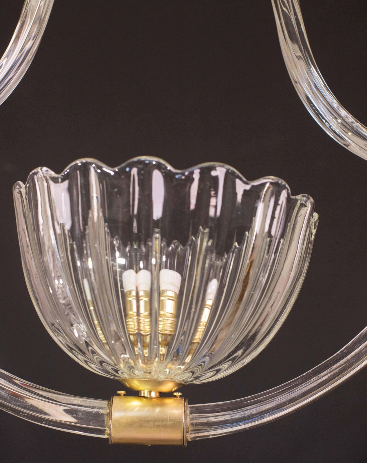 Elegant Art Decò Barovier And Toso Chandelier, 1940s photo 1201.0