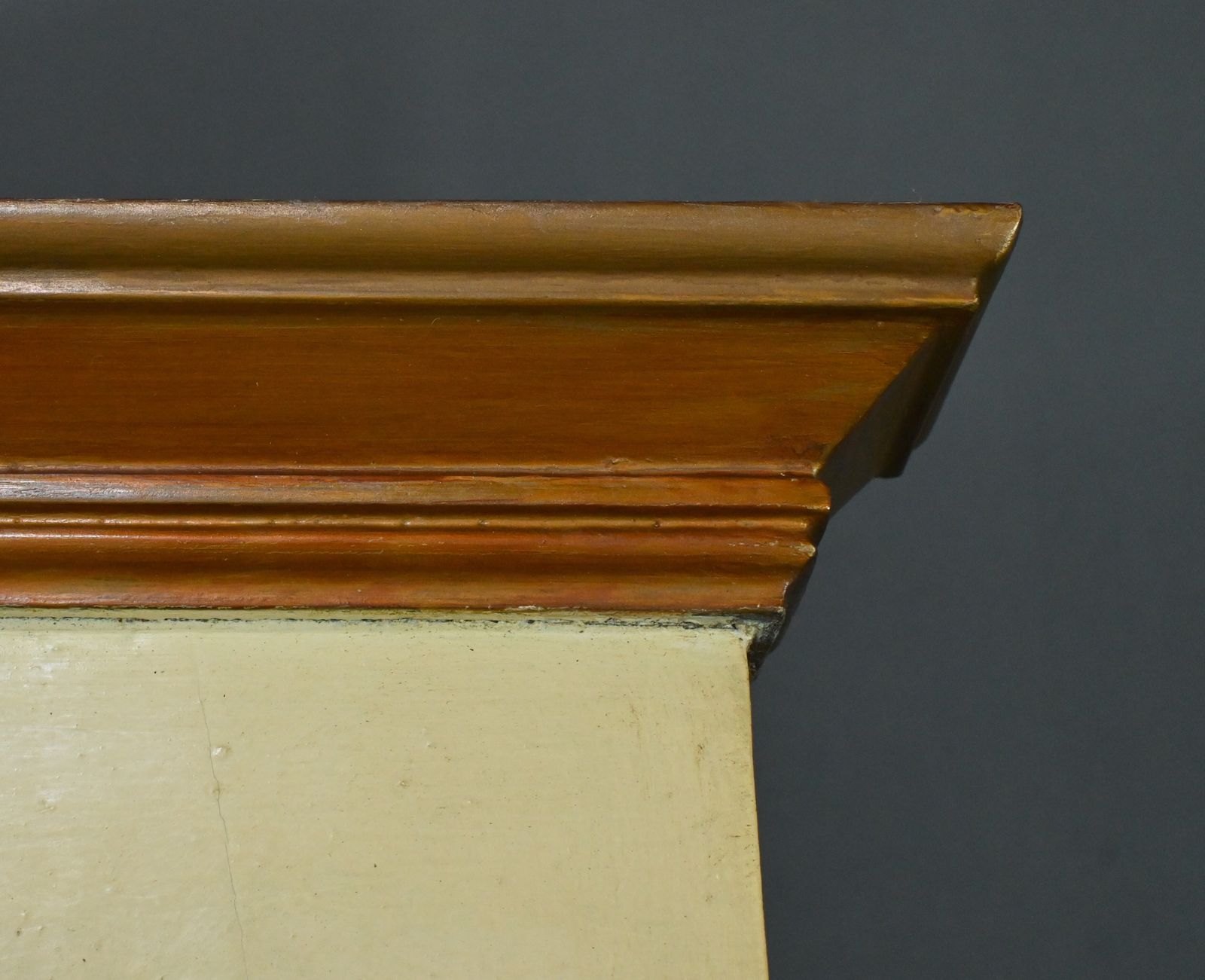 Painted Wooden Trumeau Mirror, Louis XV Style – Late 19th Century photo 1520.0