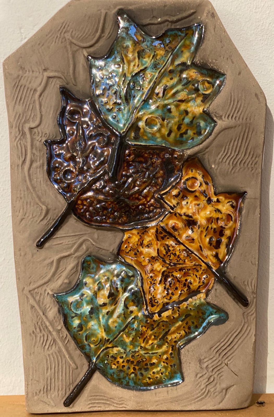 Ceramic Relief Tile Designed By Aimo Nietosvuori For Jie Gantofta, 1970s Sweden photo Art