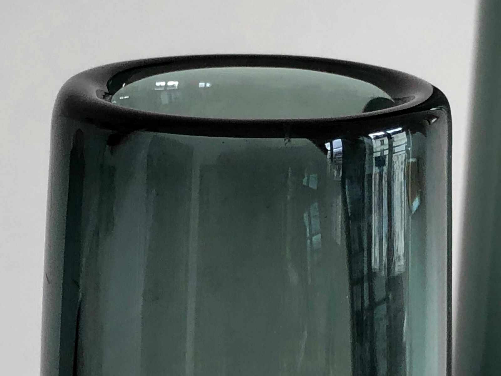 1960 Holmegaard 2 Scandinavian Glass Vases Free Form Modernist Murano Venini photo furniture