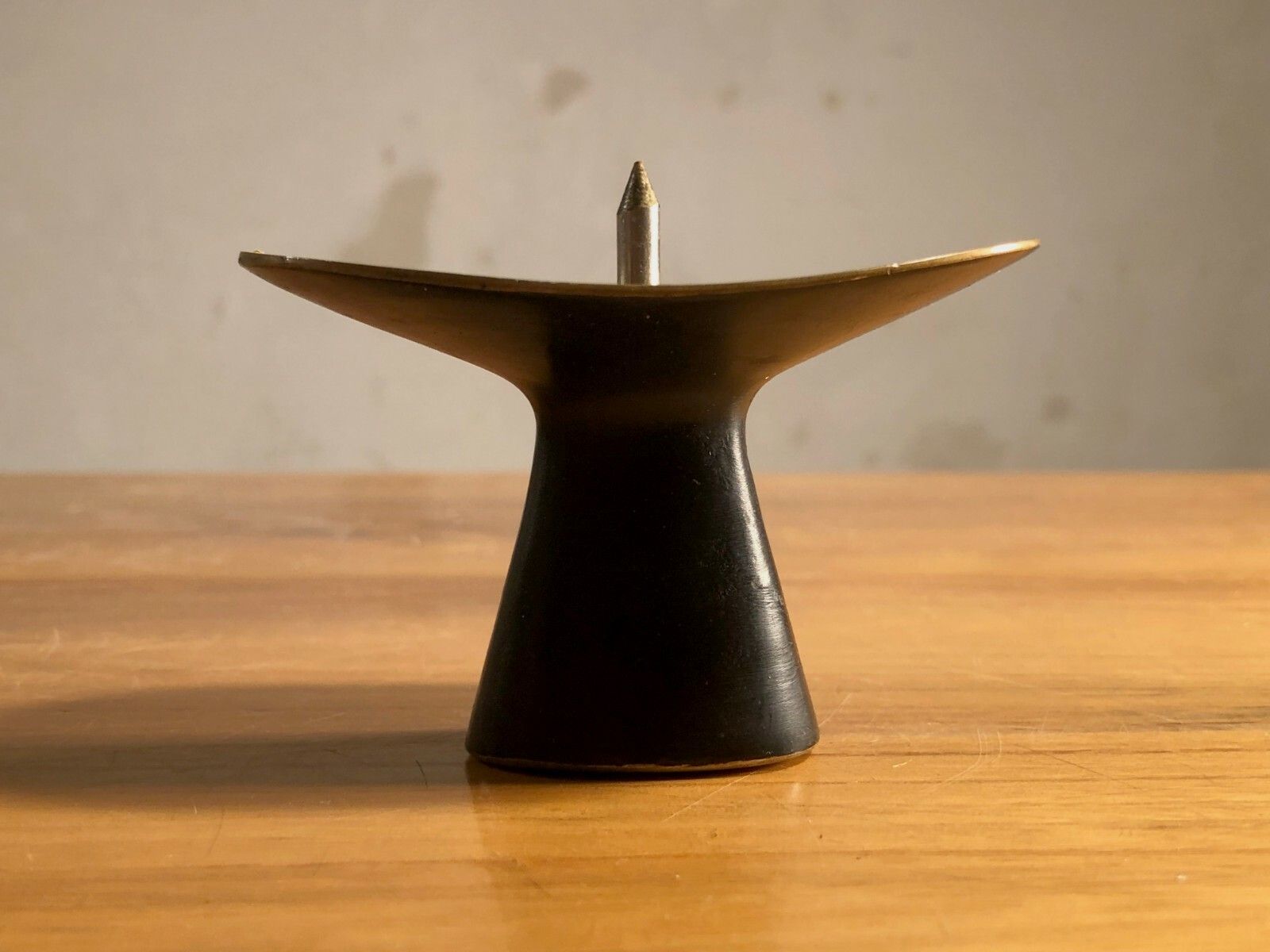 1950 Shabby Chic Candlestick Sculpture Free Form Bronze Candlestick photo buy