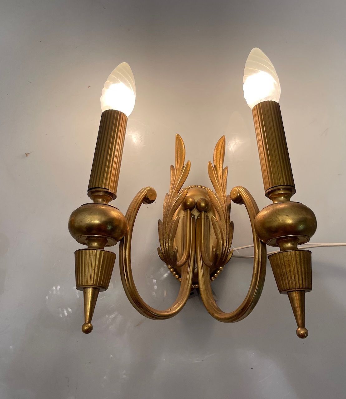 Brass Italian Sconces Set Of 2 By Gaetano Sciolari