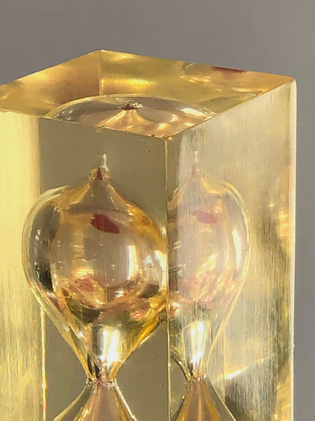 photo for sale 1970 Plexiglas Painting Op Art Lucite Kinetic Pop Hourglass Body