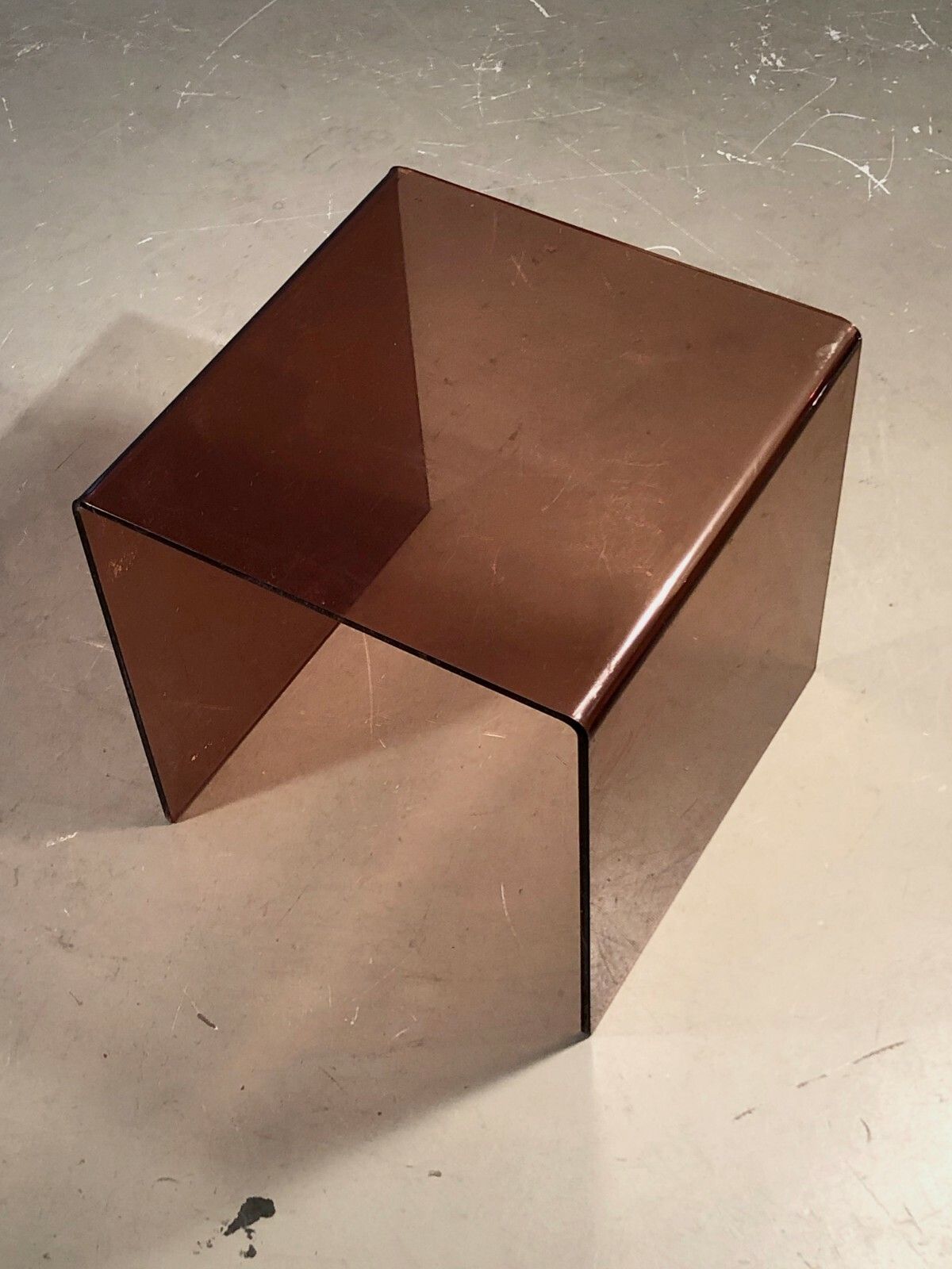photo furniture 1970 Michel Dumas Postmodernist Space Age Coffee Table Or Bedside Mahey Pergay