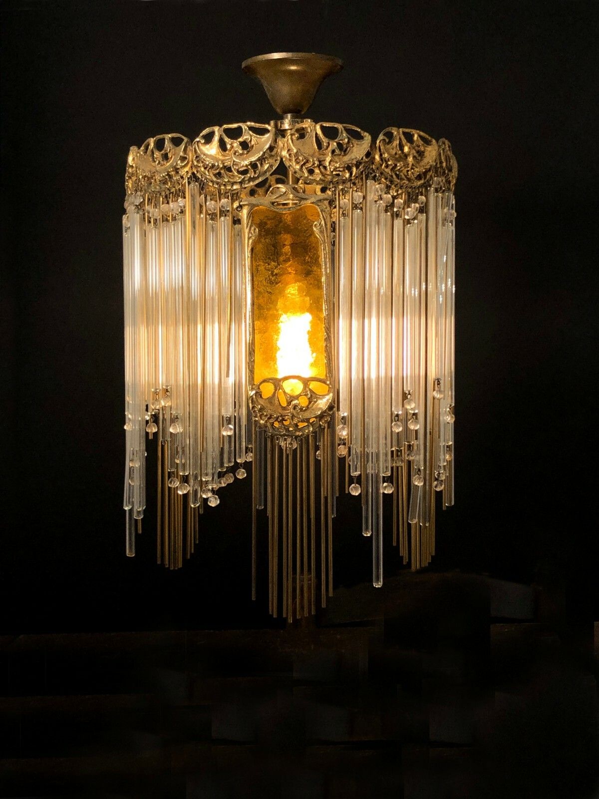 1900 1960 Hector Guimard Chandelier Art Deco New Shabby Chic Neo Classical