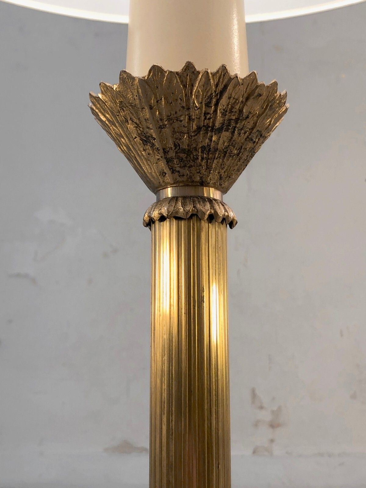 1960 & XIX 2 Shabby Chic Baroque Neo Classical Empire Lamps Jansen Versace photo for sale