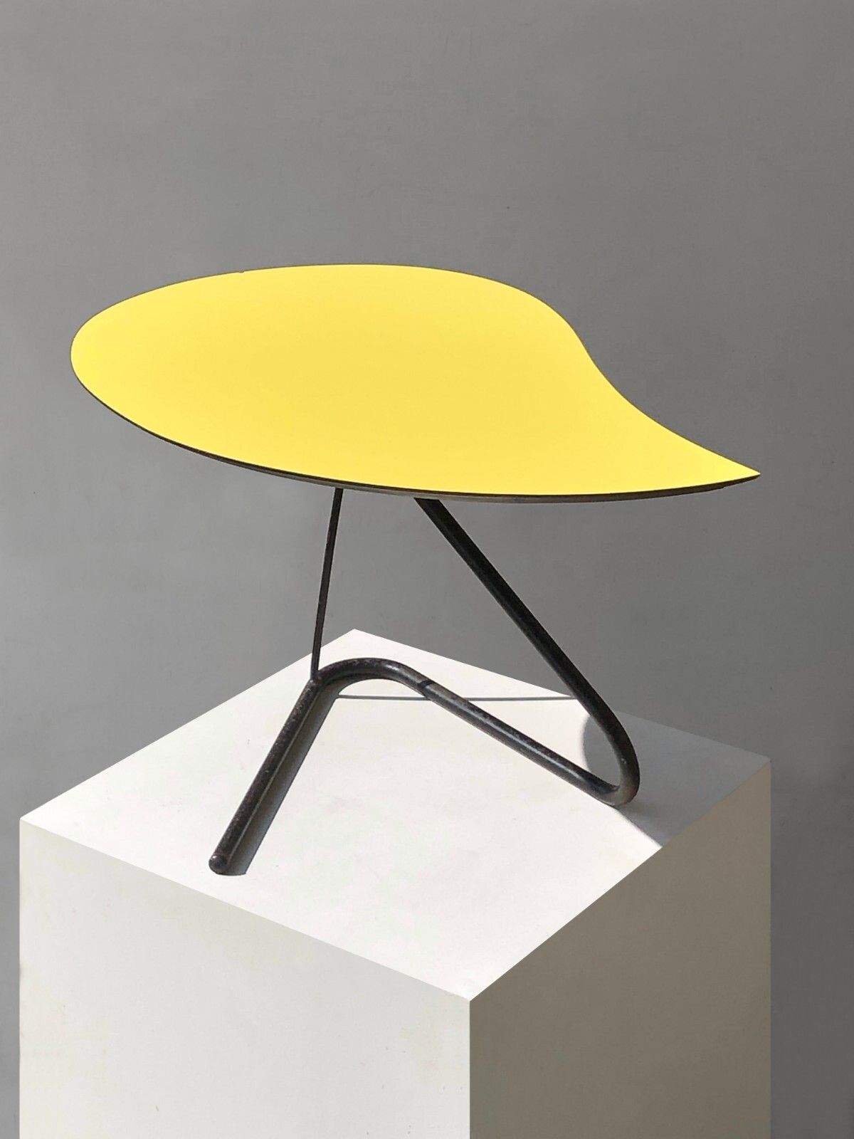 1950 Modernist Coffee Table Free Form Reconstruction Hitier Mategot Mobilor