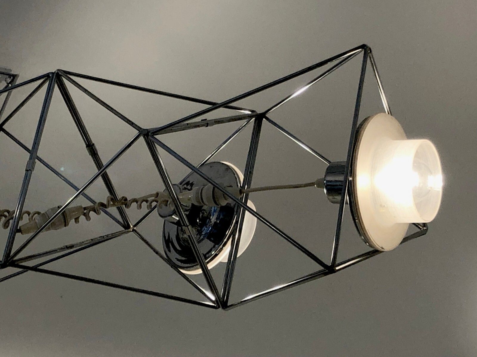 1970 Guzzini F. Boy Suspension Polyiedra Arteluce Space Age Sarfatti Colombo photo vinterior