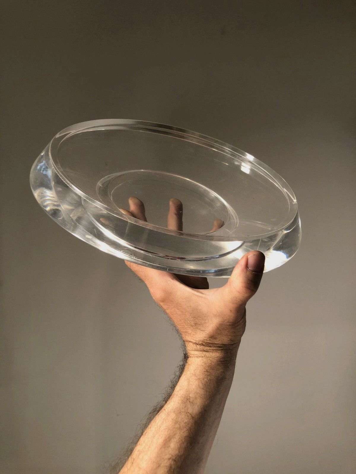 1970 Lucite Modernist Shabby Chic Space Age Plexiglass Video Pocket Cut Giraudon photo Furniture