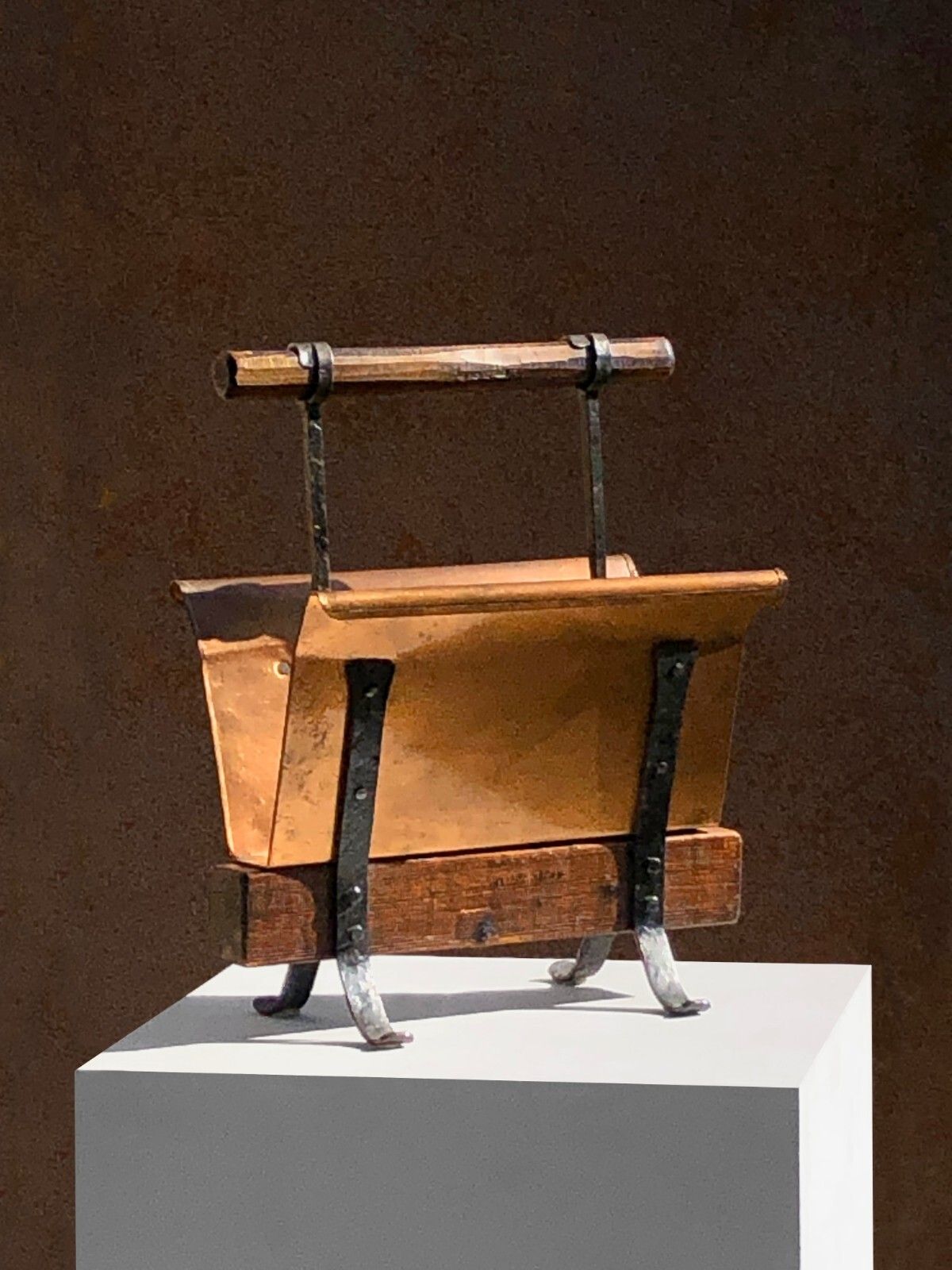 1950 Brutalist Modernist Shabby Chic Magazine Holder Matégot Marolles Jean Touret photo 674.0