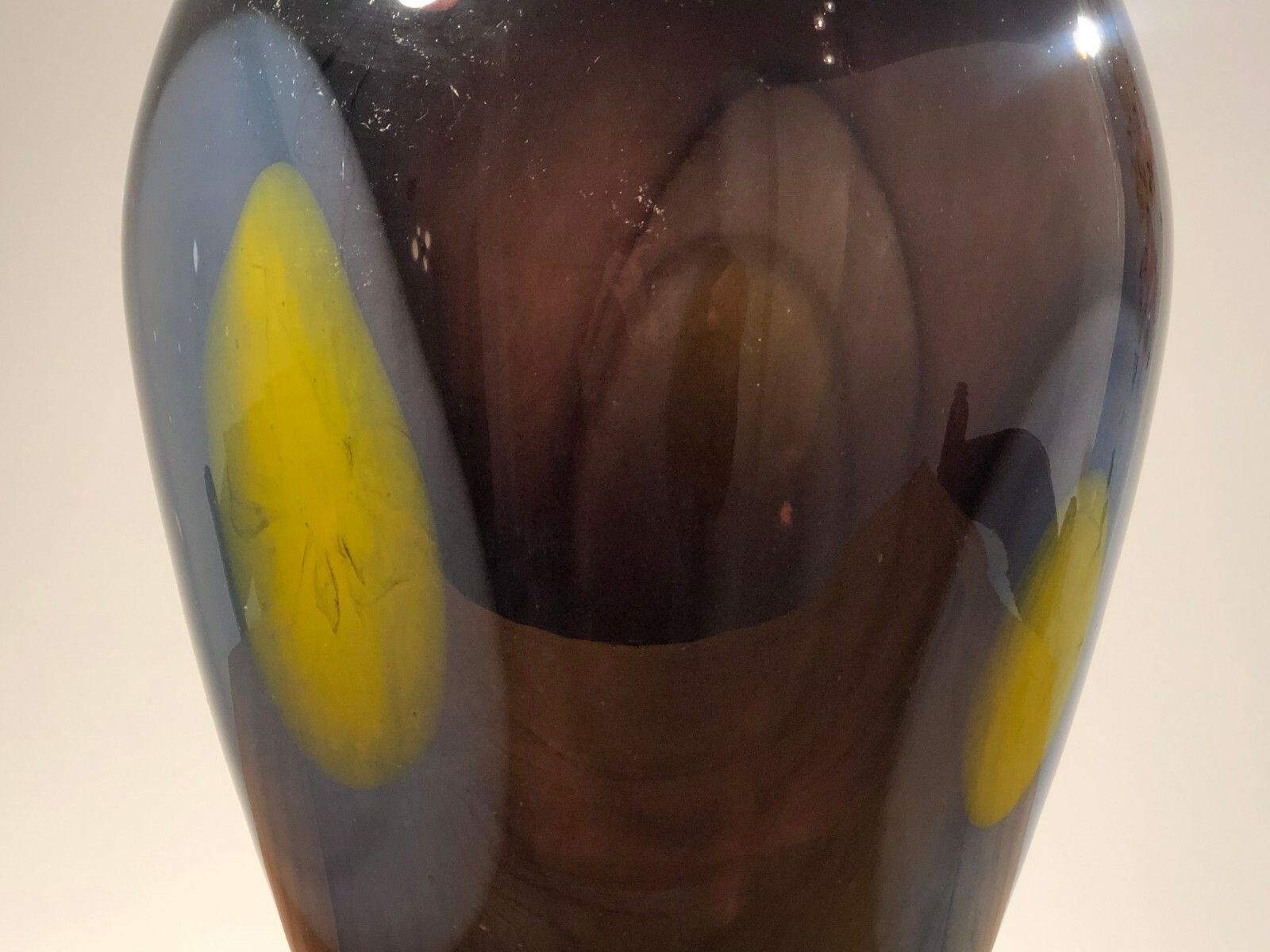 1970 Large Modernist Neo Classical Glass Vase Free Form Venini Murano photo furniture