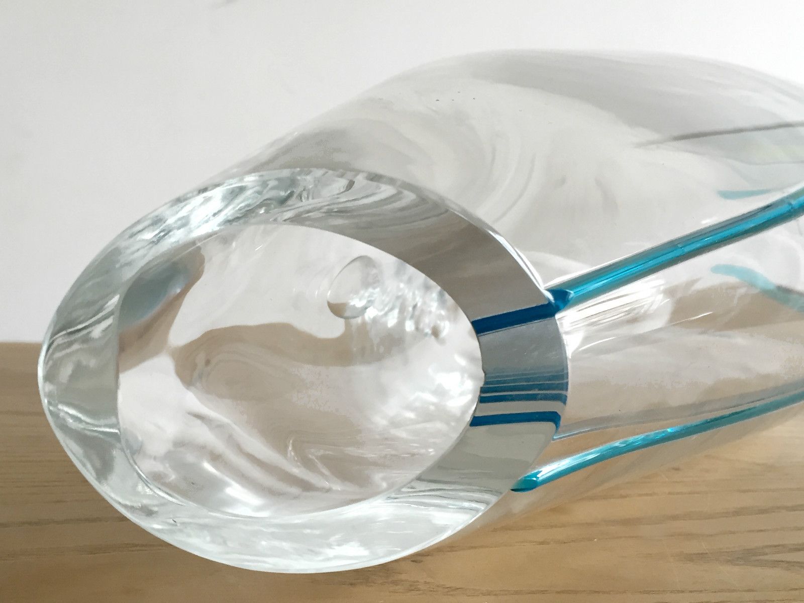 photo for sale 1980 Post Modernist Sculpture Glass Vase Memphis Free Form Venini Murano