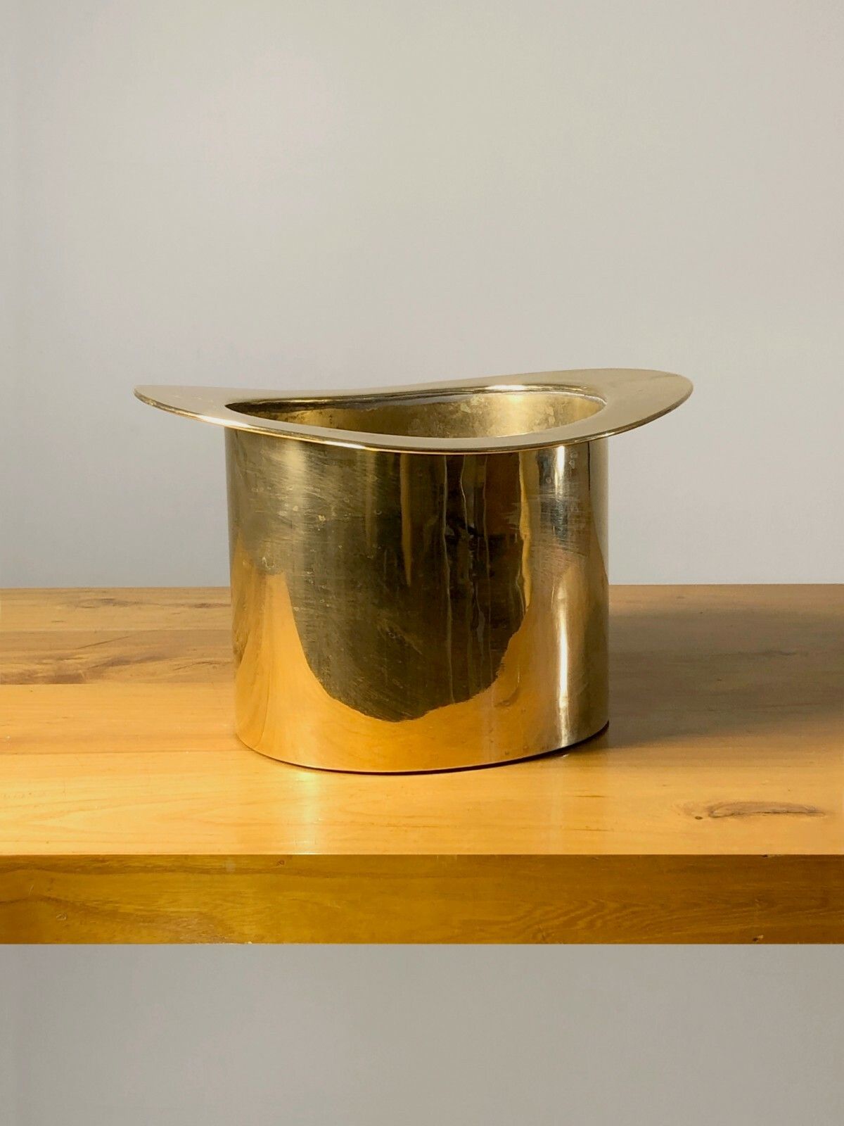 1970 Champagne Bucket Art Deco Shabby Chic Bronze Hat Jansen Romeo photo furniture