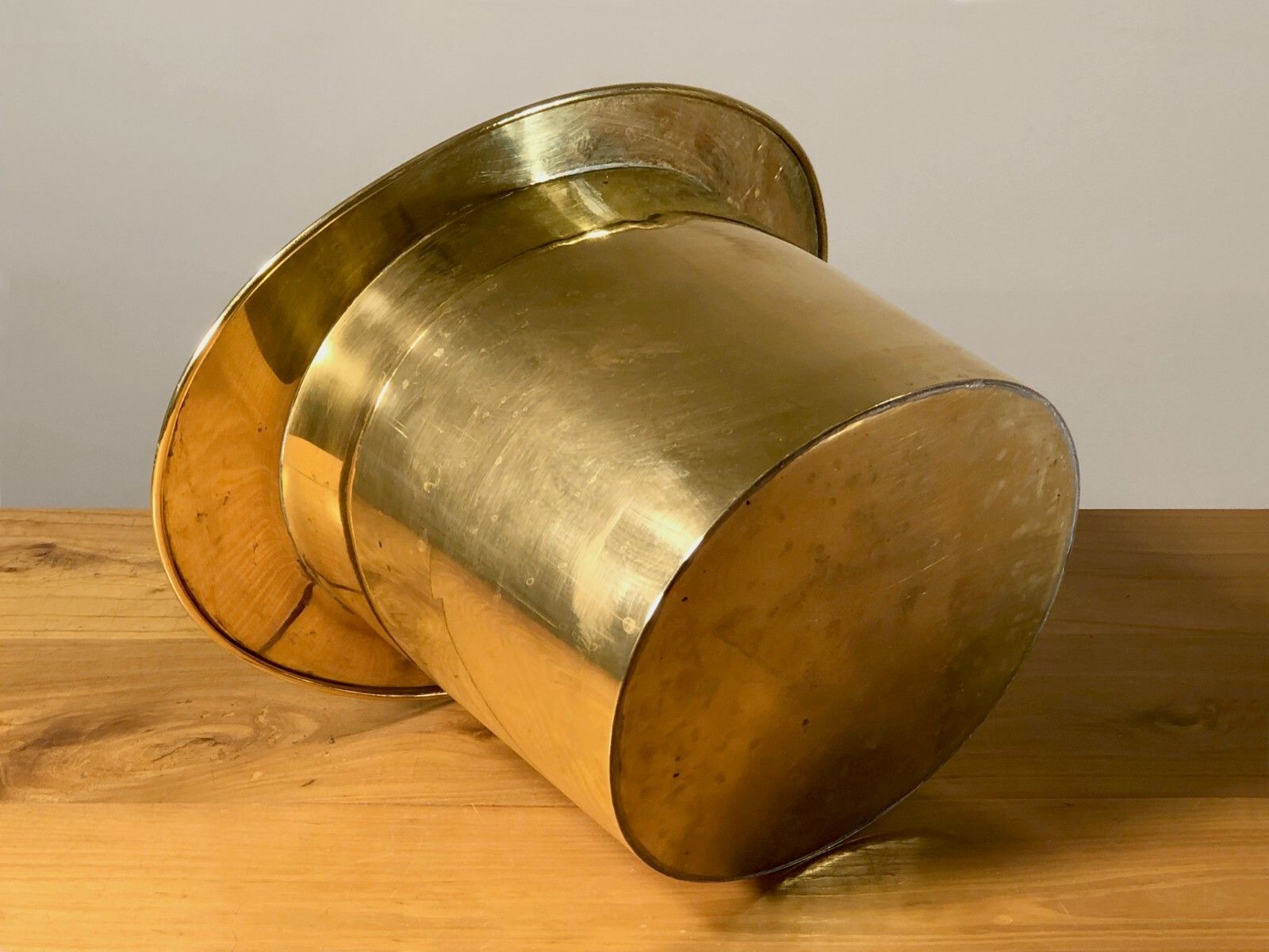 1970 Champagne Bucket Art Deco Shabby Chic Bronze Hat Jansen Romeo photo buy