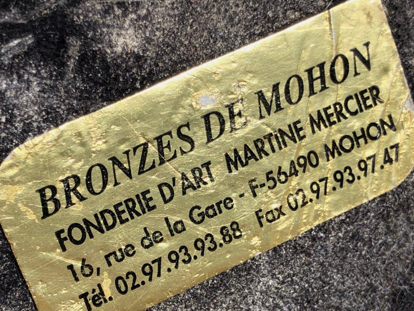 1970 Martine Mercier Sculpture Trophee Shabby Chic Brutalist Bronze photo Art