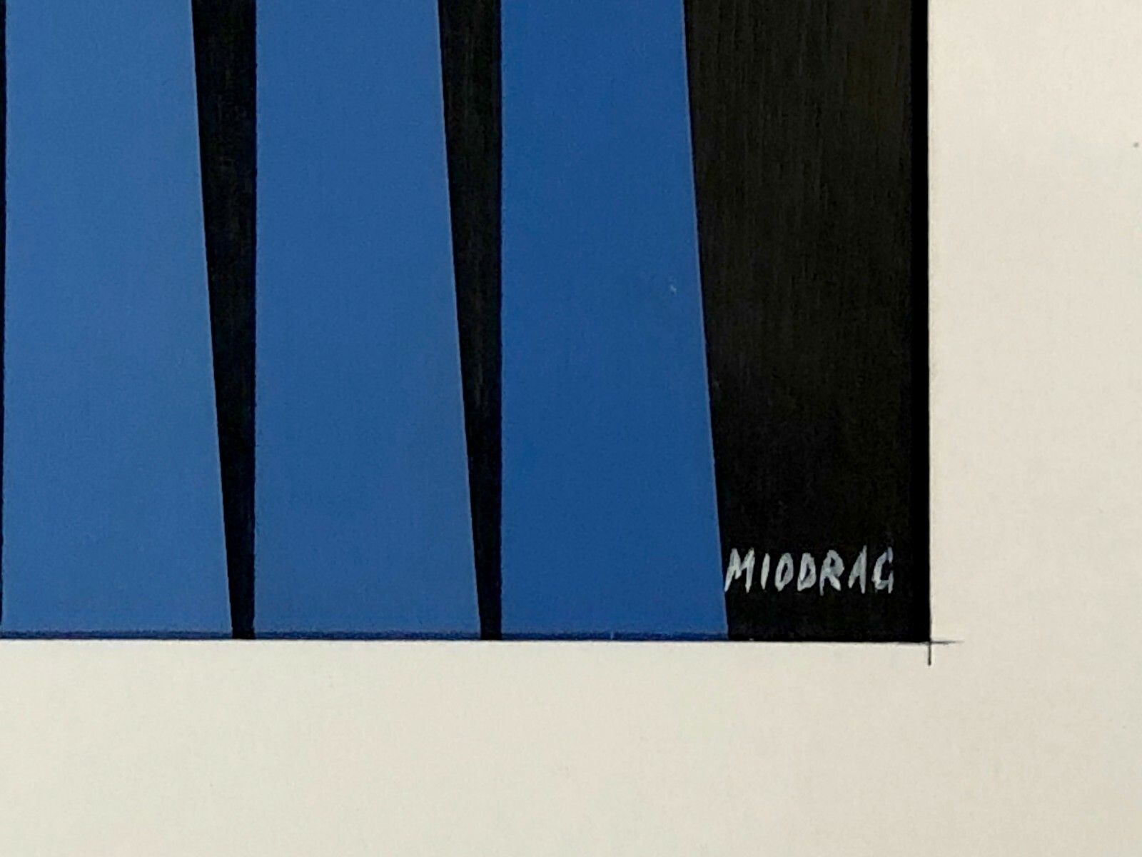 1970 Dordevic Miodrag 2/2 Kinetic Painting Geometric Abstraction Optical Art photo vinterior