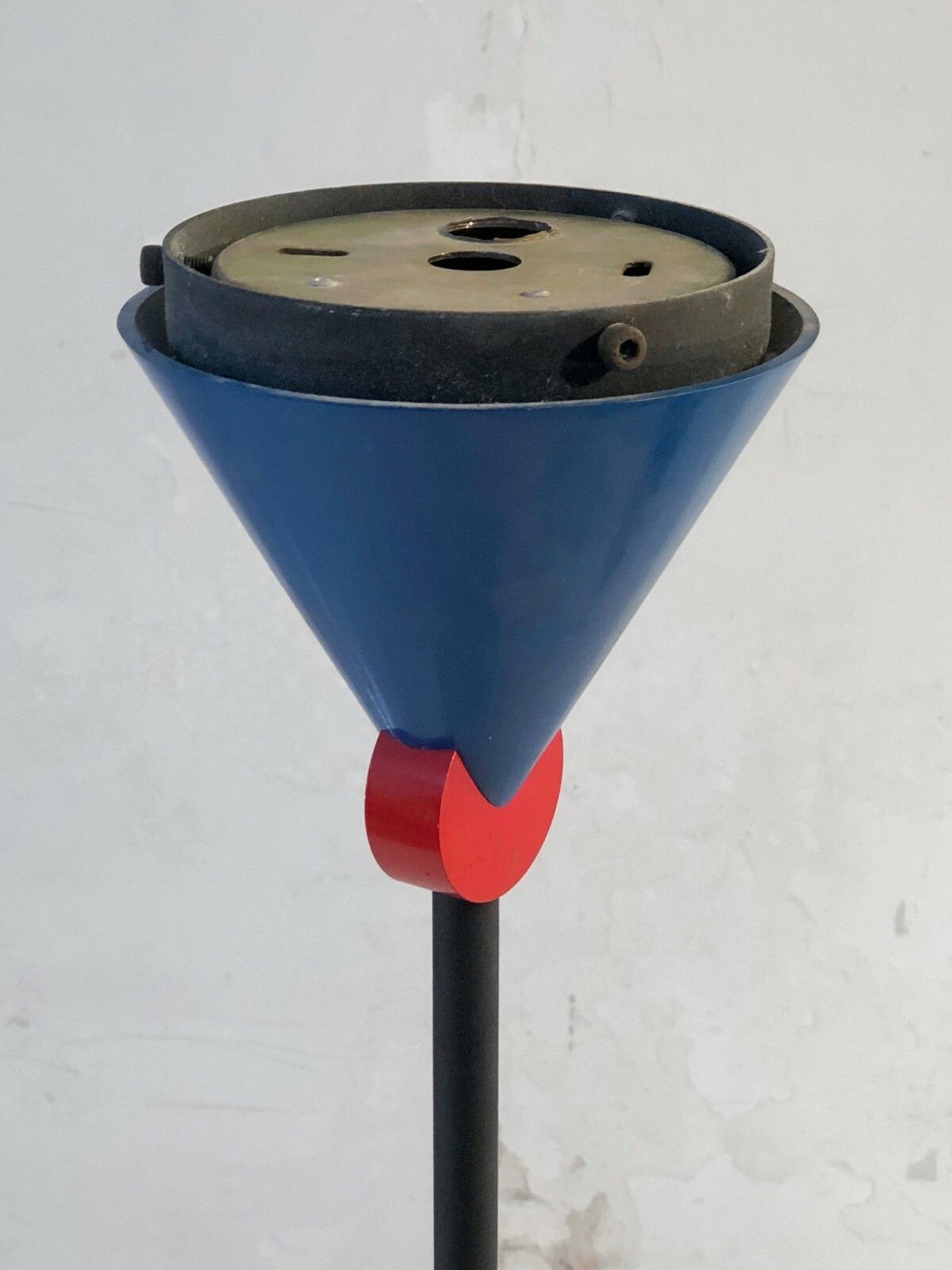 photo for sale 1980 Glass Light Suspension Post Modernist Memphis Sottsass Starck Szekely