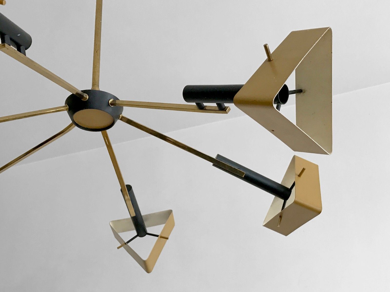 Lighting 1950 Oscar Torlasco Lumi Suspension Modernist Bauhaus Constructivist Stilnovo photo