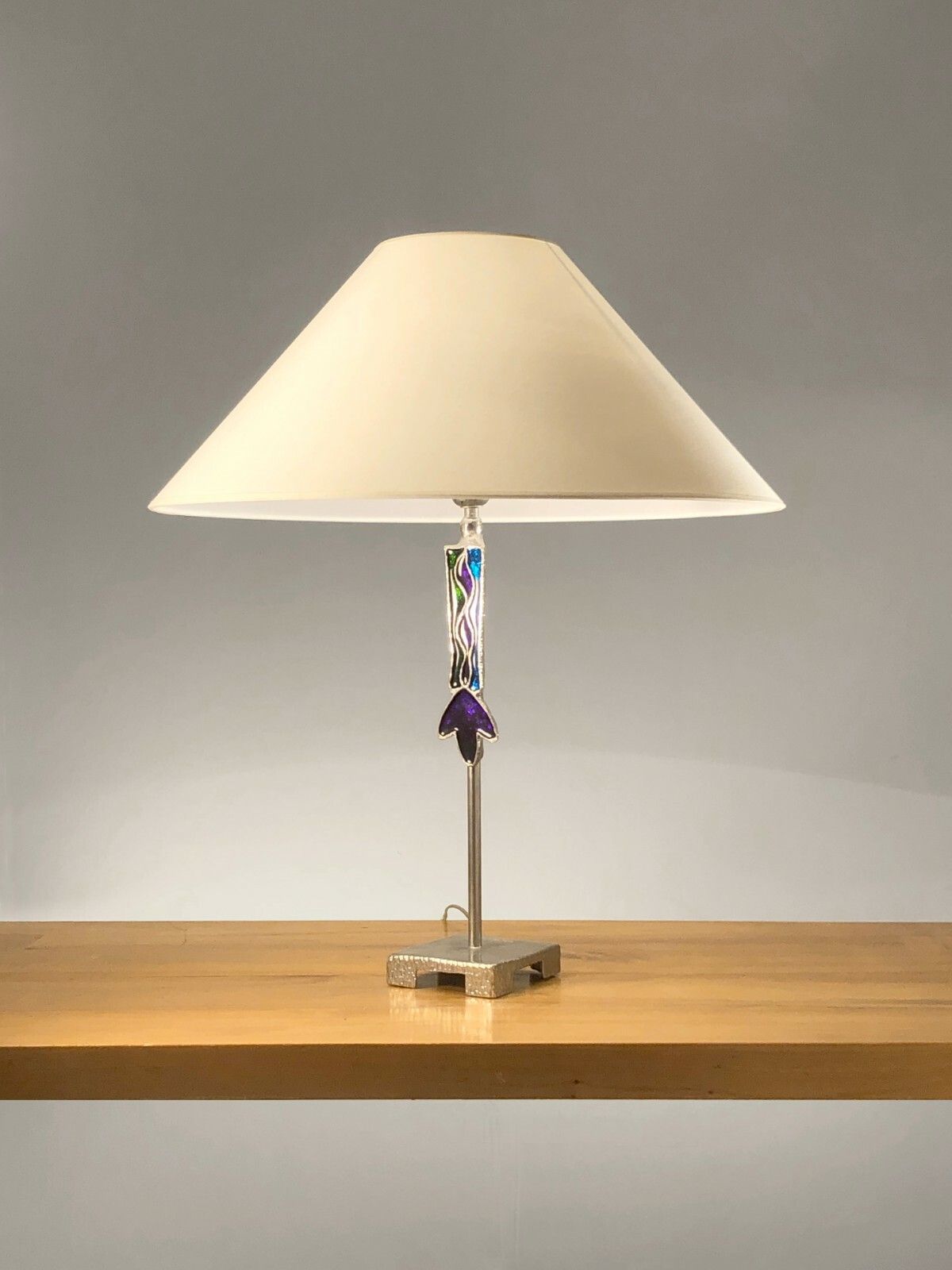 1990 Fondica Dewael Postmodernist Sculpture Lamp Shabby Chic Memphis