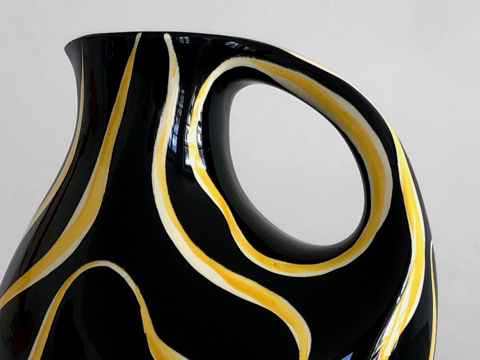 1950 Anneliese Beckh Pitcher Ceramic Vase Modernist Vallauris photo buy