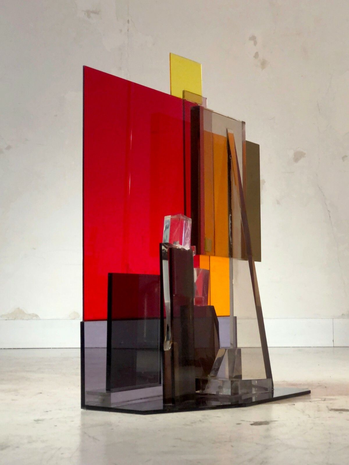 1970 Stone Laparra Modernist Sculpture Pop Shabby Chic Plexiglas Lucite photo for sale