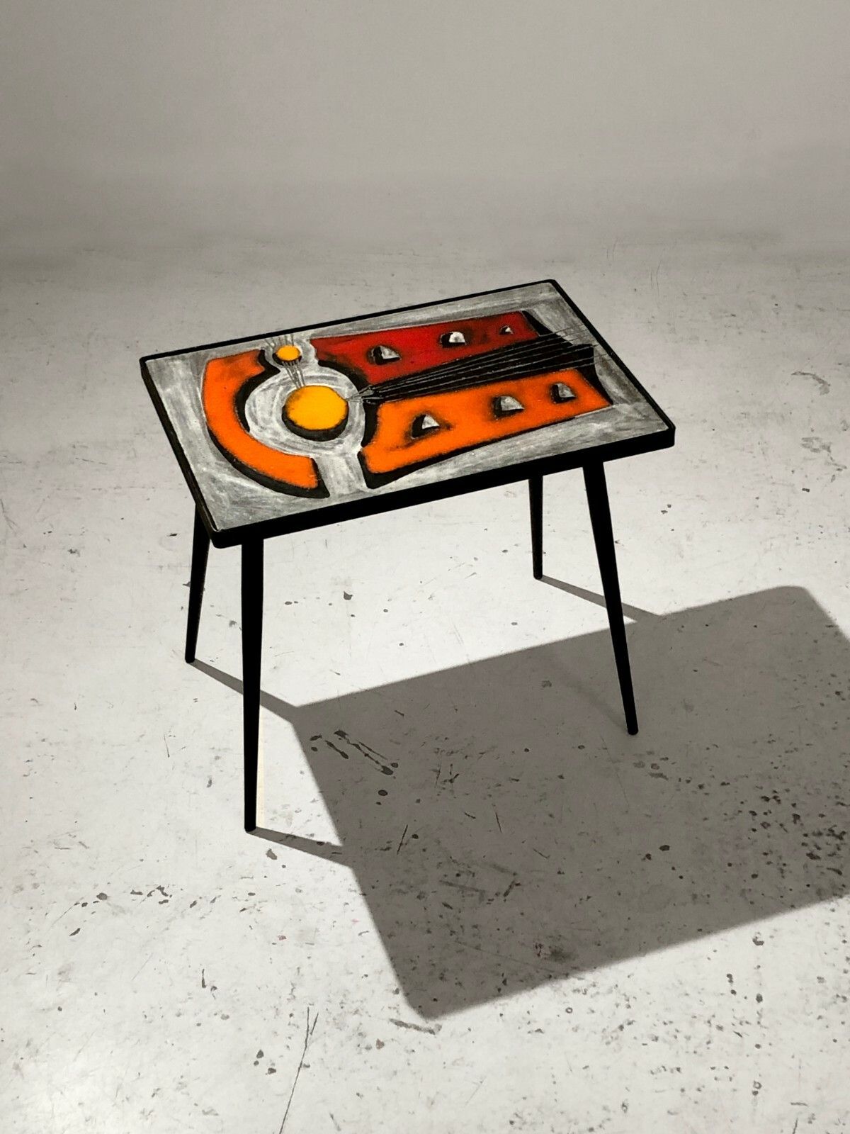 Furniture 1950 Jean & Robert Nailier Ceramic Coffee Table Vallauris Capron Chambost photo