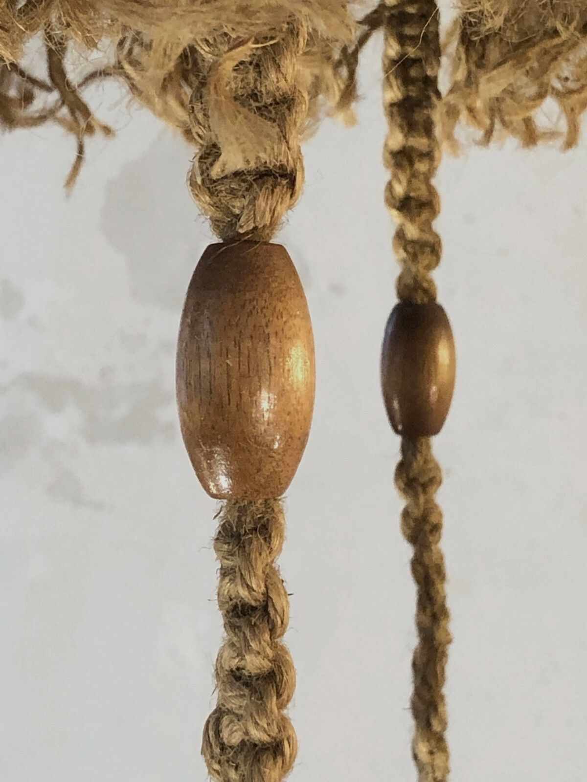 1970 Brutalist Hippie Audoux Minnet Shabby Chic Plant Holder Suspension photo vintage