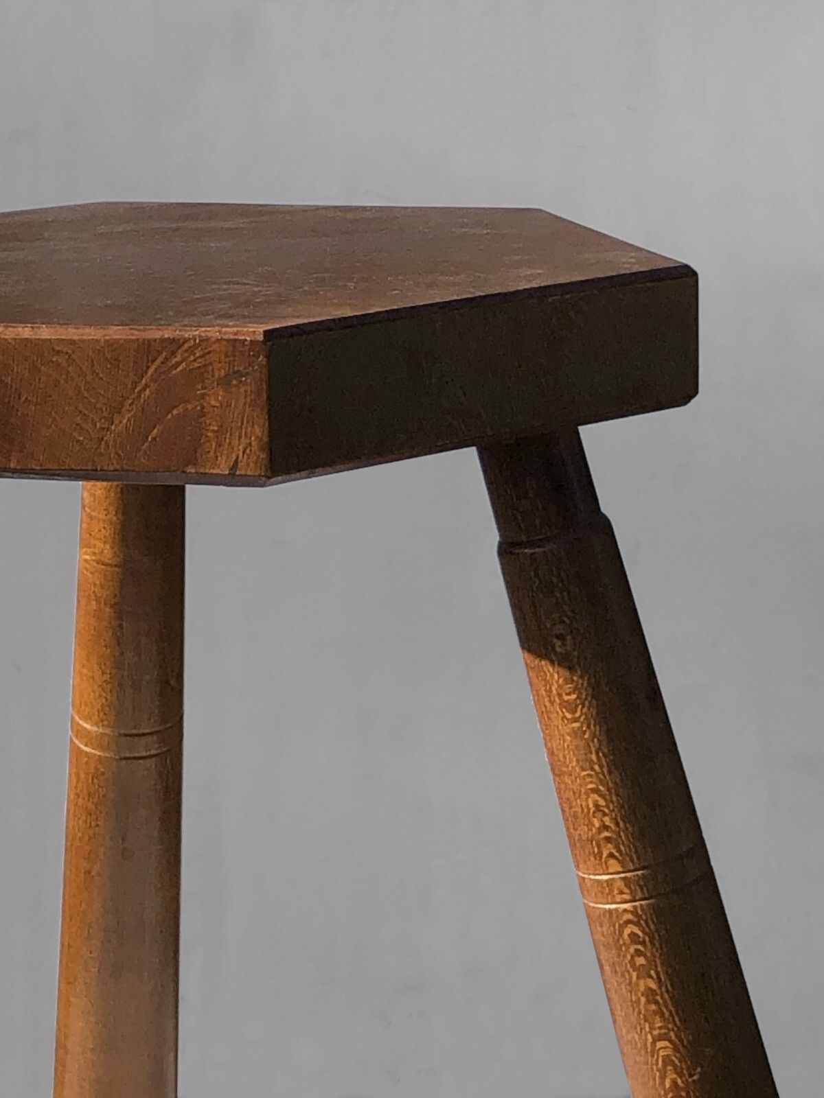 photo for sale 1950 Modernist Brutalist Stool Tripod Marolles Chapo Perriand Noll
