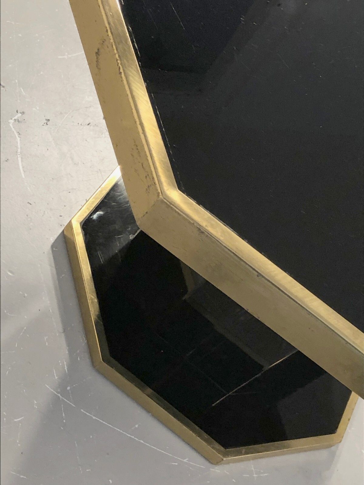 1970 Eric Maville Table Shabby Chic Plexiglas Lucite Willly Rizzo Jc Mahey photo vinterior