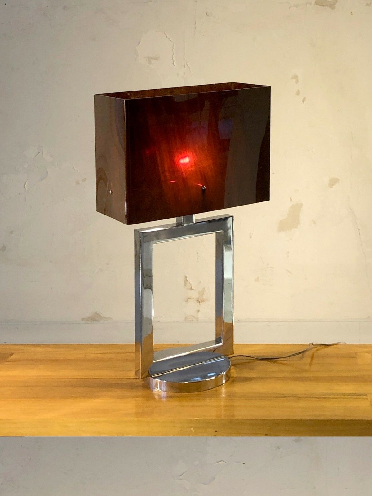 1970 Postmodernist Space Age Kinetic Pop Lamp Willy Rizzo Plexiglas Lucite photo for sale