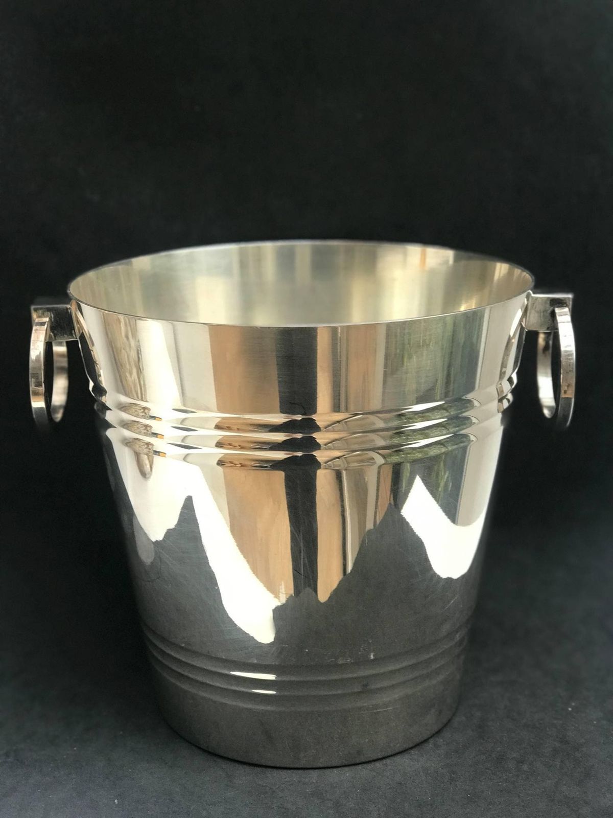 Champagne Emmer Verzilverd Met Handvatten – Frans, Saint Médard – Barkar, Wijnkoeler, Cadeau photo vinterior