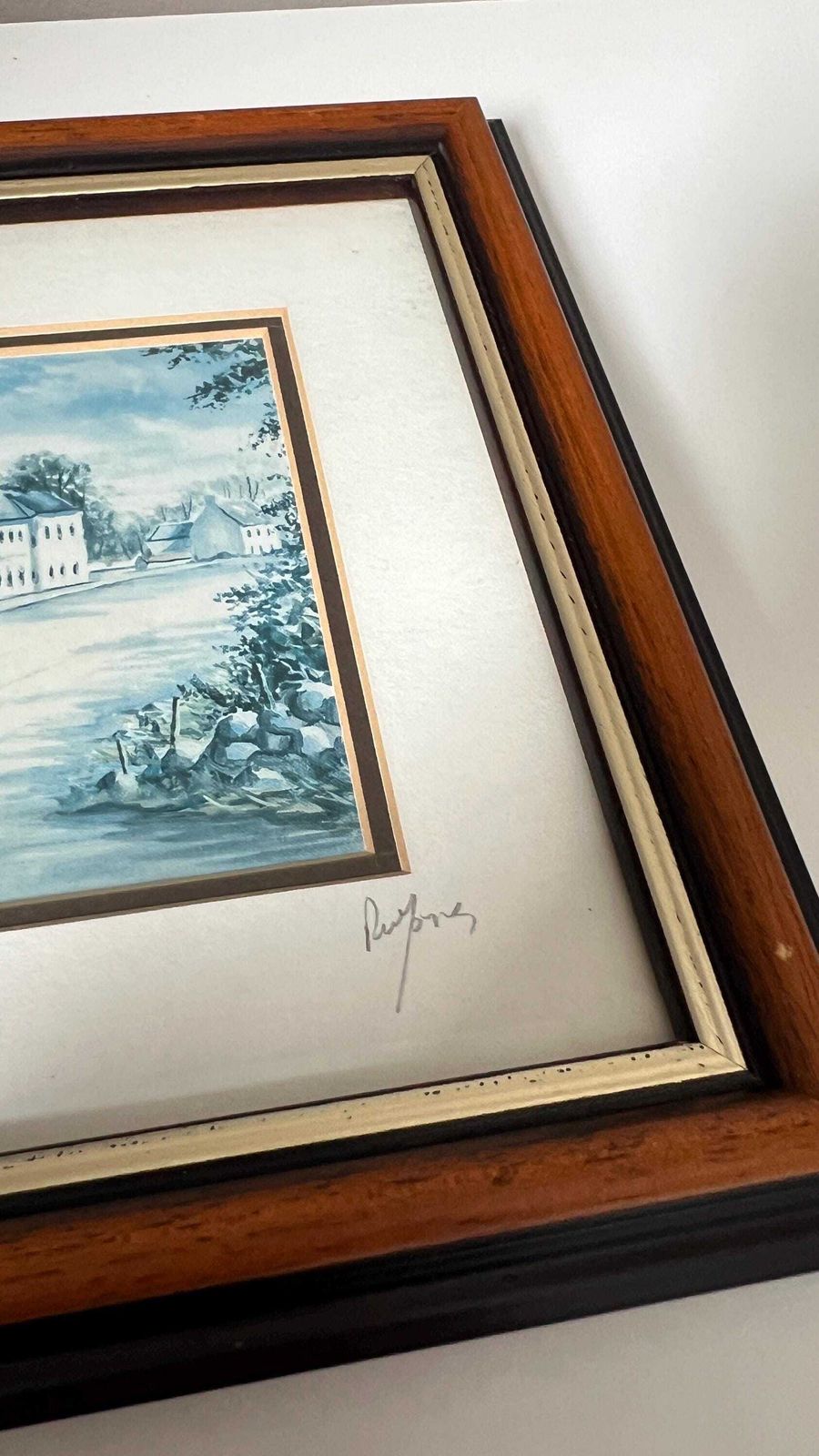 Signed Print Of Crawfordsburn, Co. Down By R. W. Young – Framed & Glazed photo buy