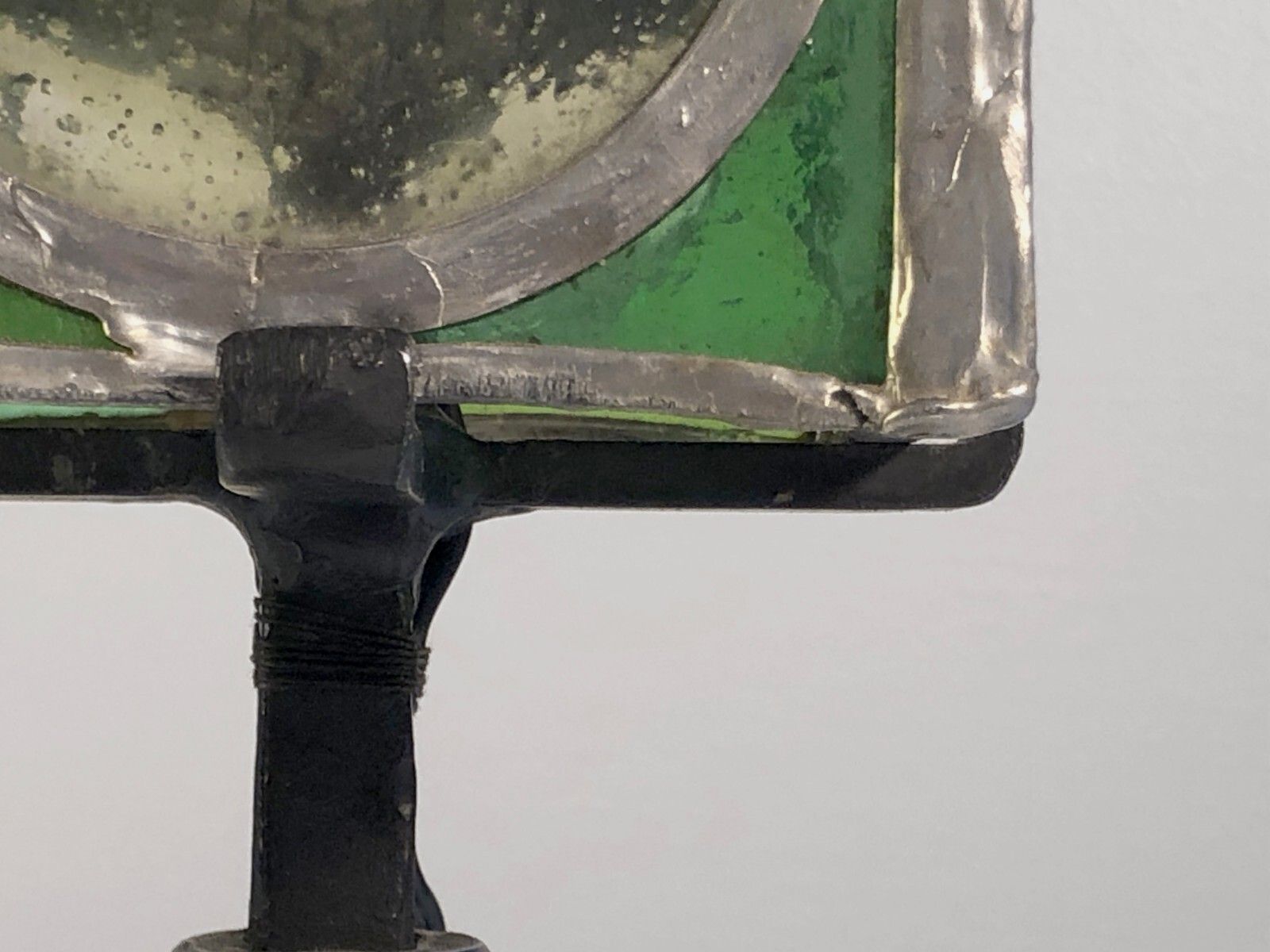 photo furniture 1960 Modernist Lamp Brutalist Glass Stained Glass Morin Avoinet Marolles Jean Touret