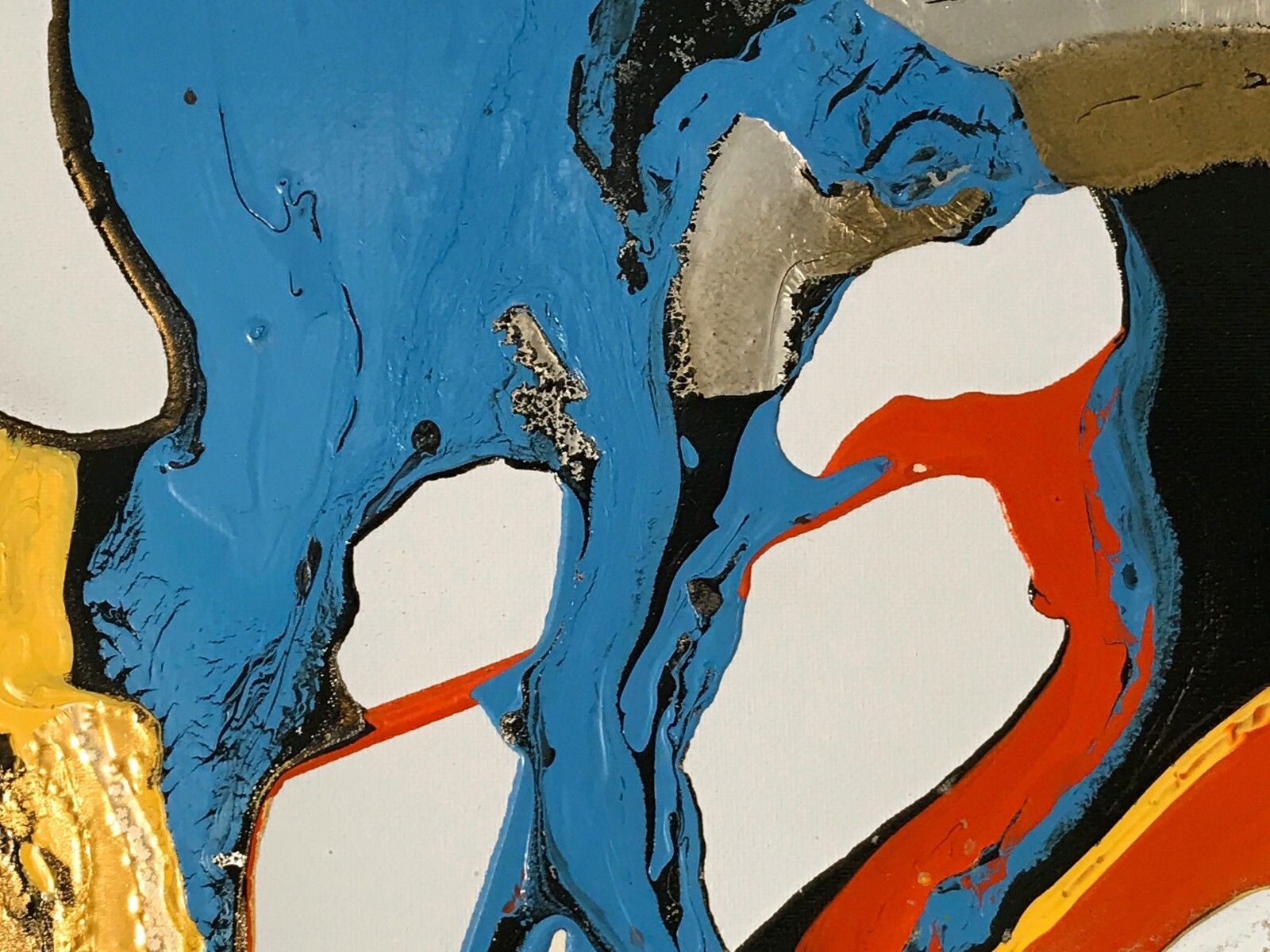 photo furniture 1990 Melyna Dali Abstraction Painting Free Form Psychedelic Jackson Pollock