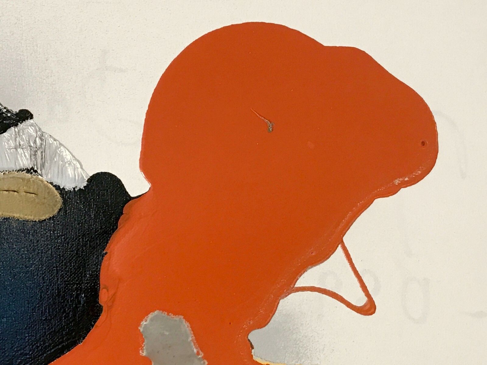 photo for sale 1990 Melyna Dali Abstraction Painting Free Form Psychedelic Jackson Pollock