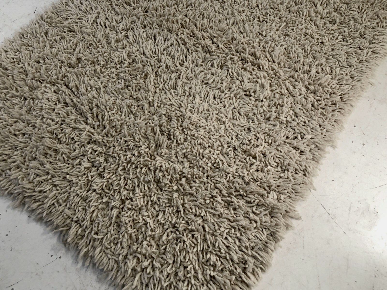 1970 Large Modernist Folk Art Shabby Chic Wool Carpet photo 1011.0